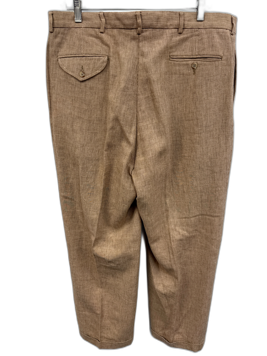 Polo Size 38 Tan Wool Blend Micro Dress Men's Pants Tan / 38