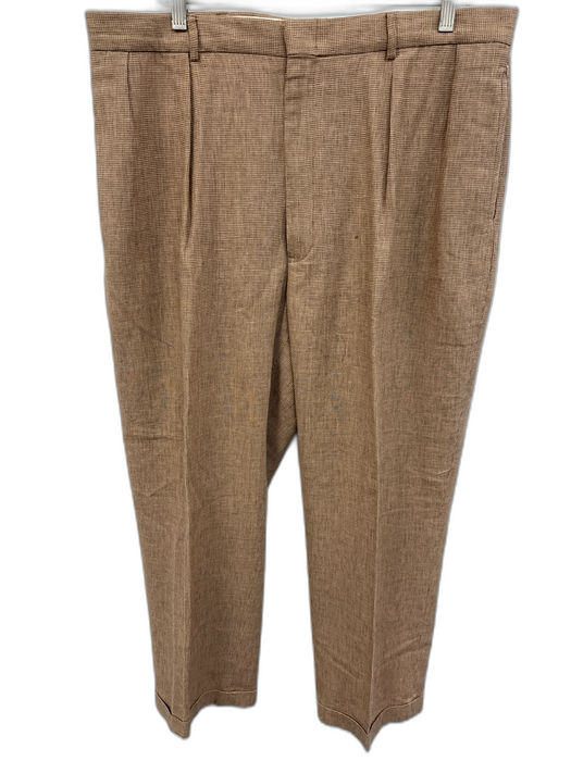 Polo Size 38 Tan Wool Blend Micro Dress Men's Pants Tan / 38