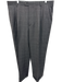 Zanella Size 38 Gray Wool Window pane Dress Men's Pants Gray / 38