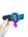 Teal & Navy Leather Croc Wide Ombre Belts Teal & Navy / 28