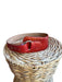 Red & Silver Leather Croc Embossed Wide silver hardware Belts Red & Silver / Est S