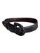 Black & Brown Leather Lizard Ombre Belts Black & Brown / Est S