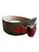 Green & Red Leather Croc Wide Gold Hardware Belts Green & Red / Est S