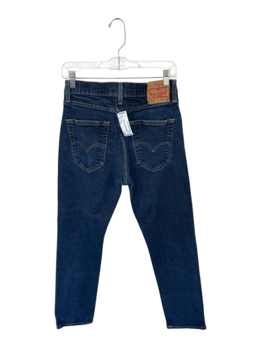Levis Size 32/32 Dark Wash Cotton Blend Button Fly Pockets Straight Men's Jeans Dark Wash / 32/32