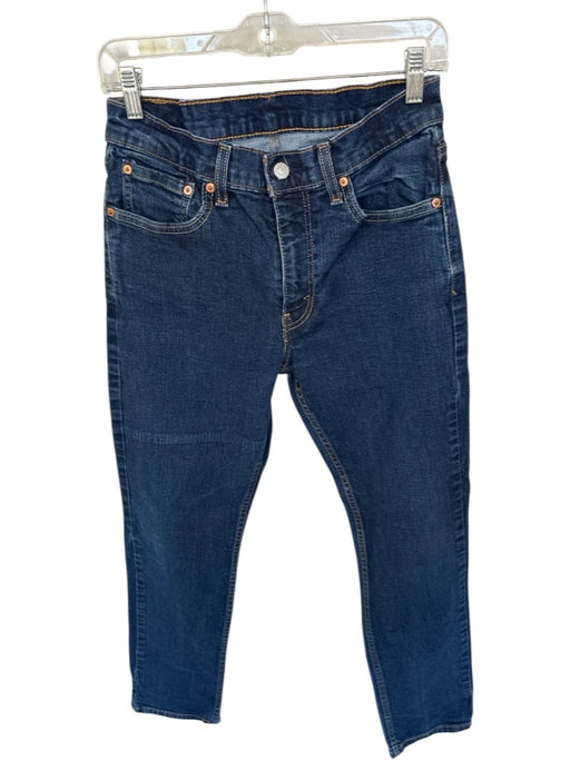 Levis Size 32/32 Dark Wash Cotton Blend Button Fly Pockets Straight Men's Jeans Dark Wash / 32/32