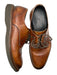 Johnston & Murphy Shoe Size Est 11 Brown Leather Lace Up Almond Toe Loafers Brown / Est 11