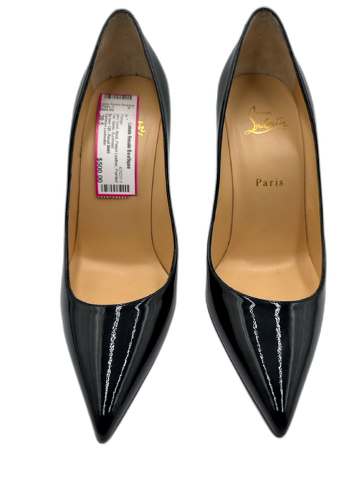 Christian Louboutin Shoe Size 39.5 Black Patent Leather Pointed Toe Pumps Black / 39.5