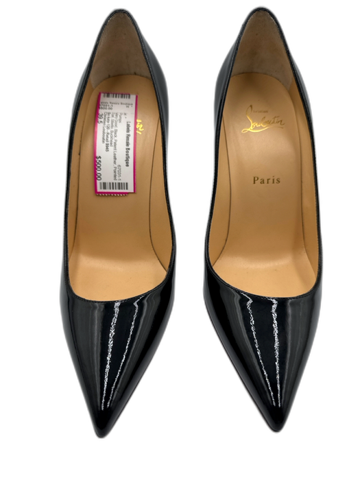 Christian Louboutin Shoe Size 39.5 Black Patent Leather Pointed Toe Pumps Black / 39.5