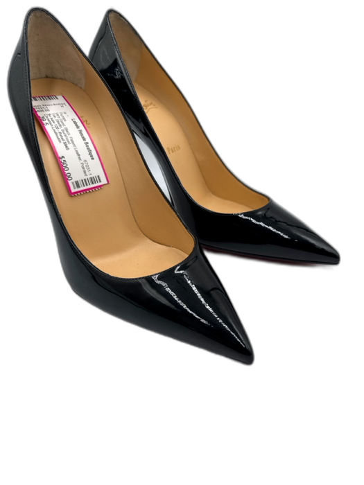 Christian Louboutin Shoe Size 39.5 Black Patent Leather Pointed Toe Pumps Black / 39.5