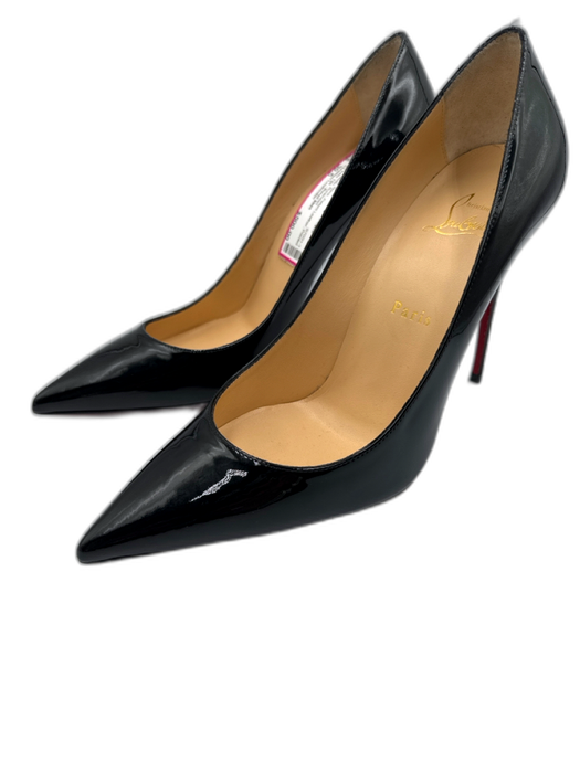 Christian Louboutin Shoe Size 39.5 Black Patent Leather Pointed Toe Pumps Black / 39.5