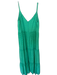 Lilly Pulitzer Size 6 Green Rayon Blend Eyelet Spaghetti Strap Maxi Dress Green / 6
