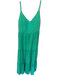 Lilly Pulitzer Size 6 Green Rayon Blend Eyelet Spaghetti Strap Maxi Dress Green / 6