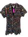 Hutch Size M Black & Multi Cotton Floral Button Detail Drop Waist Dress Black & Multi / M