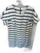Sail To Sable Size 10 White & Navy Cotton Blend Back Zip Striped Dress White & Navy / 10