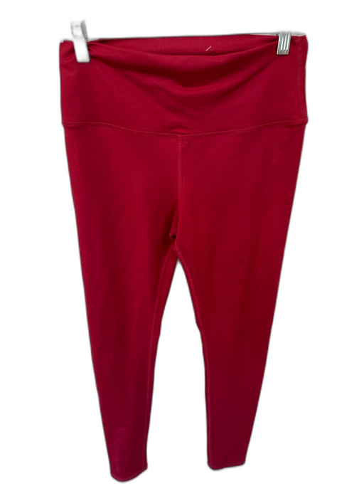 Alo Size Est M Burgundy Front Seam Athletic Leggings Burgundy / Est M