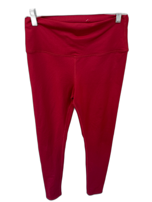 Alo Size Est M Burgundy Front Seam Athletic Leggings Burgundy / Est M