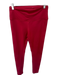 Alo Size Est M Burgundy Front Seam Athletic Leggings Burgundy / Est M