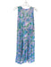 Lilly Pulitzer Size S Lavendar & multi Sleeveless V Neck Maxi Tiered Dress Lavendar & multi / S