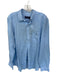 Vineyard vines Size S Baby Blue Linen Button Down Long Sleeve Collar Top Baby Blue / S