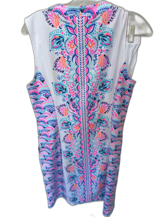Lilly Pulitzer Size 10 Multi Polyester Blend Front Zip Front Pockets Dress Multi / 10