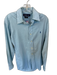 Ralph Lauren Size M Blue & White Cotton Gingham Button Down Logo Shirt Blue & White / M