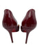Christian Louboutin Shoe Size 38.5 Deep Red Leather Upper Patent Platform Pumps Deep Red / 38.5