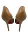 Christian Louboutin Shoe Size 38.5 Beige Leather Upper Patent Pointed Toe Pumps Beige / 38.5