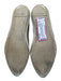 Miu Miu Shoe Size 38.5 Beige & Silver Leather Upper Toe Cap Pointed Toe Loafers Beige & Silver / 38.5