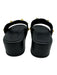 Valentino Garavani Shoe Size 39 Black & Gold Tone Leather Upper Quilted Sandals Black & Gold Tone / 39
