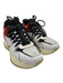Louis Vuitton Shoe Size 38 White, Black & Orange Patent Detail Chunky Sneakers White, Black & Orange / 38
