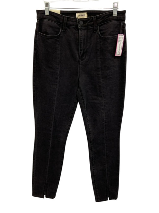 L'agence Size 29 Faded Black Cotton Denim High Rise Front Seam Pockets Jeans Faded Black / 29
