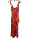 Show Me Your Mumu Size XS Orange & Pink Polyester Sleeveless Water Color Dress Orange & Pink / XS
