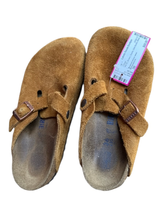 Birkenstock Shoe Size 36 Brown Suede Side Buckle Clogs Brown / 36