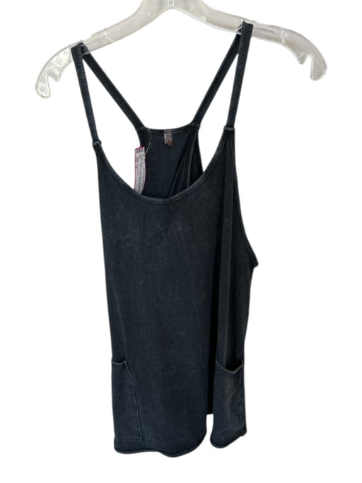 FP Movement Size XS Charcoal Cotton Blend Spaghetti Strap Athletic Dress Charcoal / XS