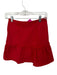 Mother Size 26 Red Cotton Blend Side Zip Ruffles Mini Skirt Red / 26
