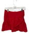 Mother Size 26 Red Cotton Blend Side Zip Ruffles Mini Skirt Red / 26