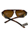 Dolce & Gabbana Brown, Black, Gold Acetate Brow Bar Tortoise Logo Sunglasses Brown, Black, Gold