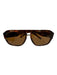 Dolce & Gabbana Brown, Black, Gold Acetate Brow Bar Tortoise Logo Sunglasses Brown, Black, Gold
