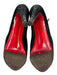 Christian Louboutin Shoe Size 38.5 Black Leather Suede Platform Stiletto Pumps Black / 38.5