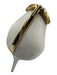 Tom Ford Shoe Size 39 White & Gold Patent Leather Pointed Toe Initial Pumps White & Gold / 39