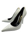 Tom Ford Shoe Size 39 White & Gold Patent Leather Pointed Toe Initial Pumps White & Gold / 39