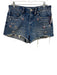 Blank NYC Size 29 Medium Wash Cotton Denim Crystal Embellished High Rise Shorts Medium Wash / 29
