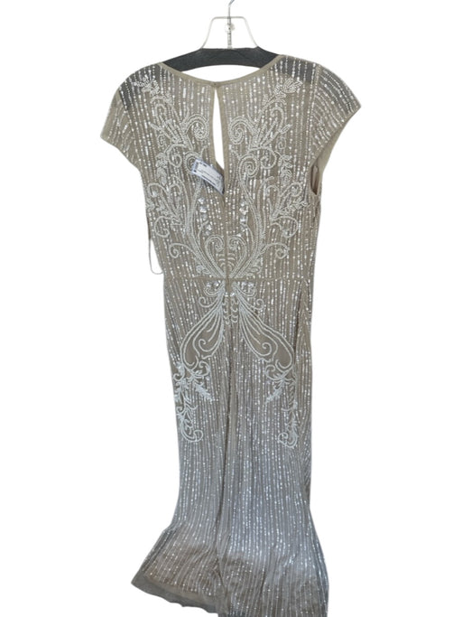 BHLDN Size 4 nude Beaded Mesh Pearl Sash incl. Gown nude / 4