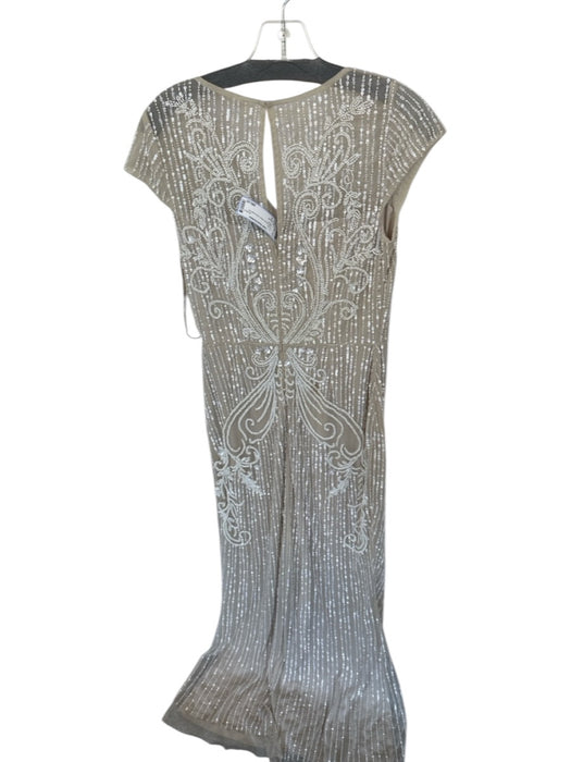 BHLDN Size 4 nude Beaded Mesh Pearl Sash incl. Gown nude / 4
