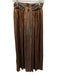 Sabina Musayev Size M Gold Polyester Iridescent Accordion Pleats Mini Skirt Gold / M