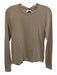 Rowan Size S Taupe Beige Supima Cotton Long Sleeve T Shirt Crew Neck Top Taupe Beige / S