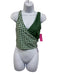 Baiia Size 6 Green & White Polyester Blend Geometric High Waist Swimsuit Green & White / 6