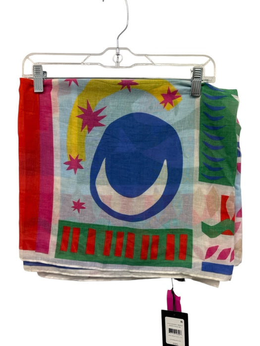 Echo blue, pink, multi Cotton Geometric Rectangle scarf blue, pink, multi / One Size