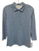 J. McLaughlin Size S Blue Nylon Blend Geometric Print Long Sleeve Top Blue / S
