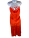 Beautiful People Size P / XS Orange Silk Front Seam Adjustable straps Midi Dress Orange / P / XS